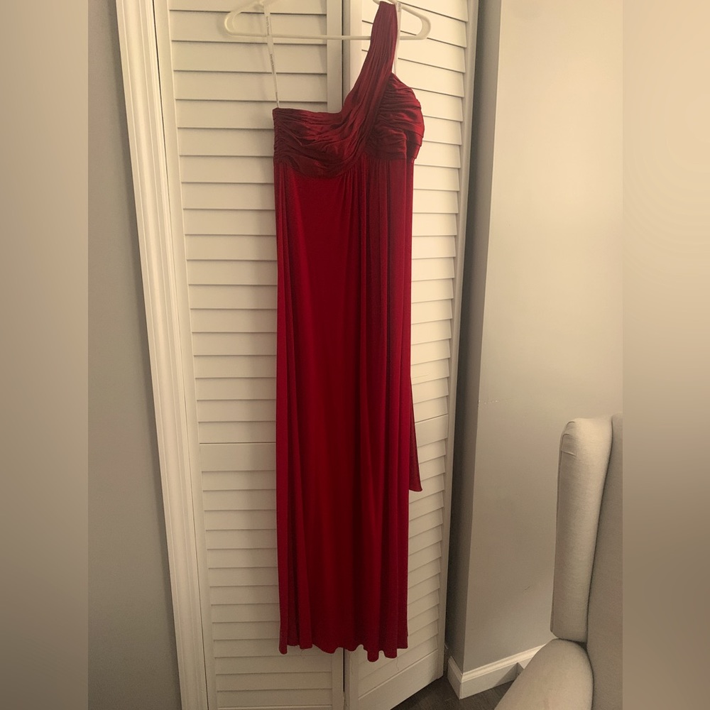 David’s Bridal- Shell Top: 100%, Lining 100% , Bottom 96% Polyester